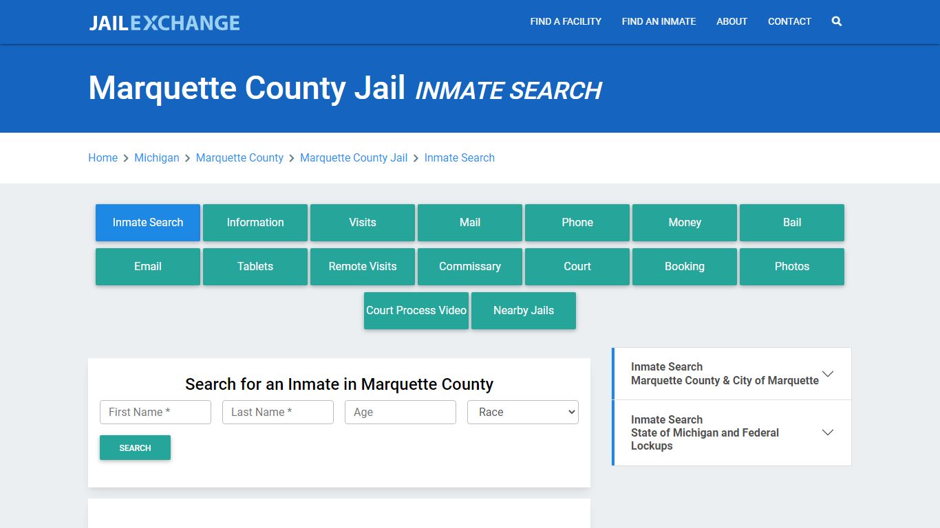 Marquette County Jail, MI Inmate Search: Roster & Mugshots