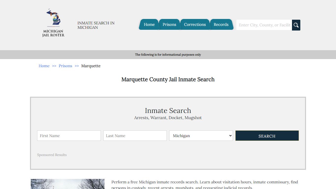 Marquette County Jail Inmate Search | Michigan Jail Roster